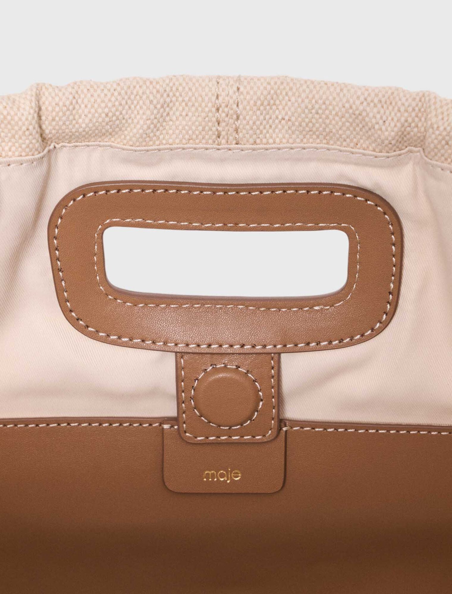Milpli cabas en mix toile et cuir