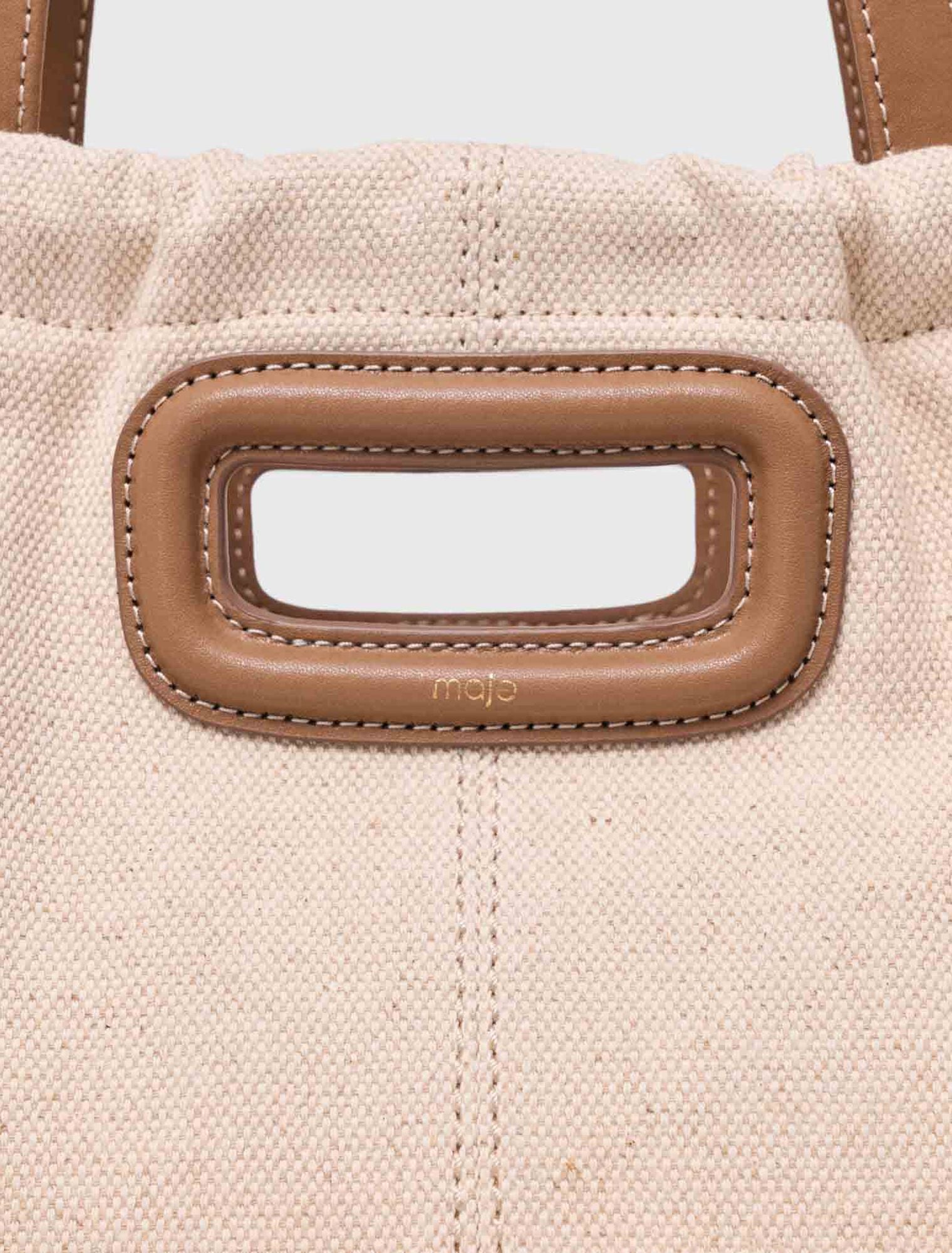 Milpli cabas en mix toile et cuir