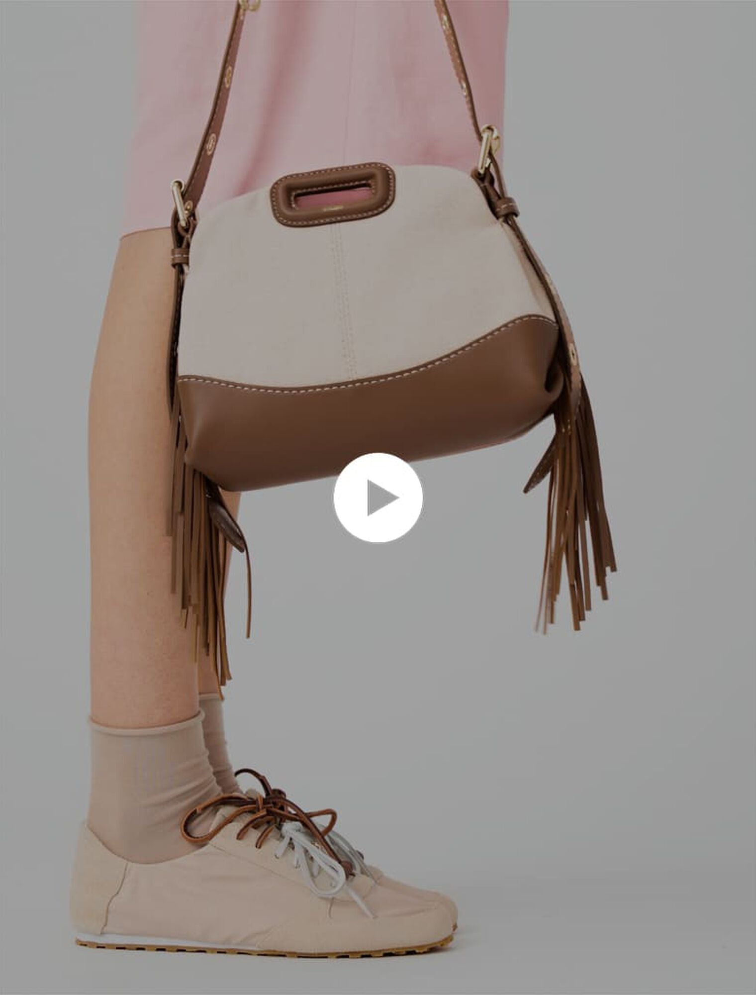 Sac Miss M mini en mix toile cuir