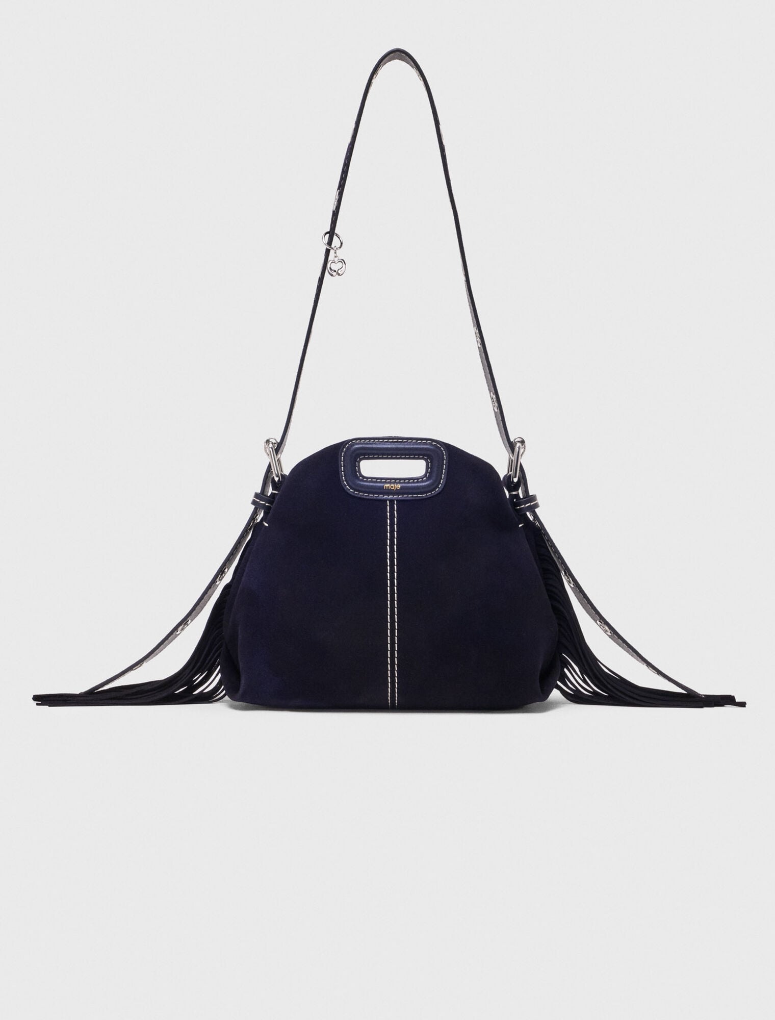 Sac Miss M mini en suède surpiquée
