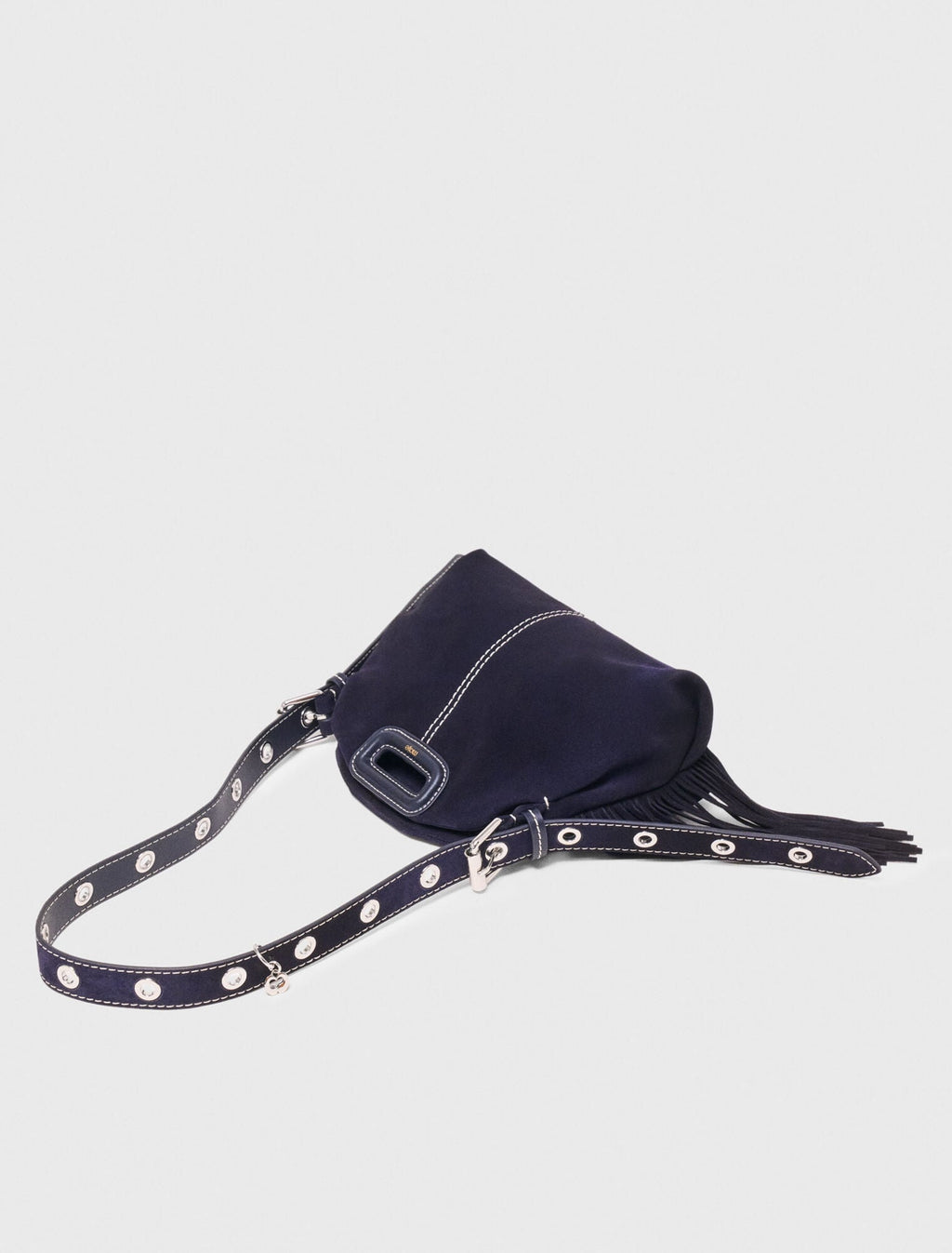 Sac Miss M mini en suède surpiquée