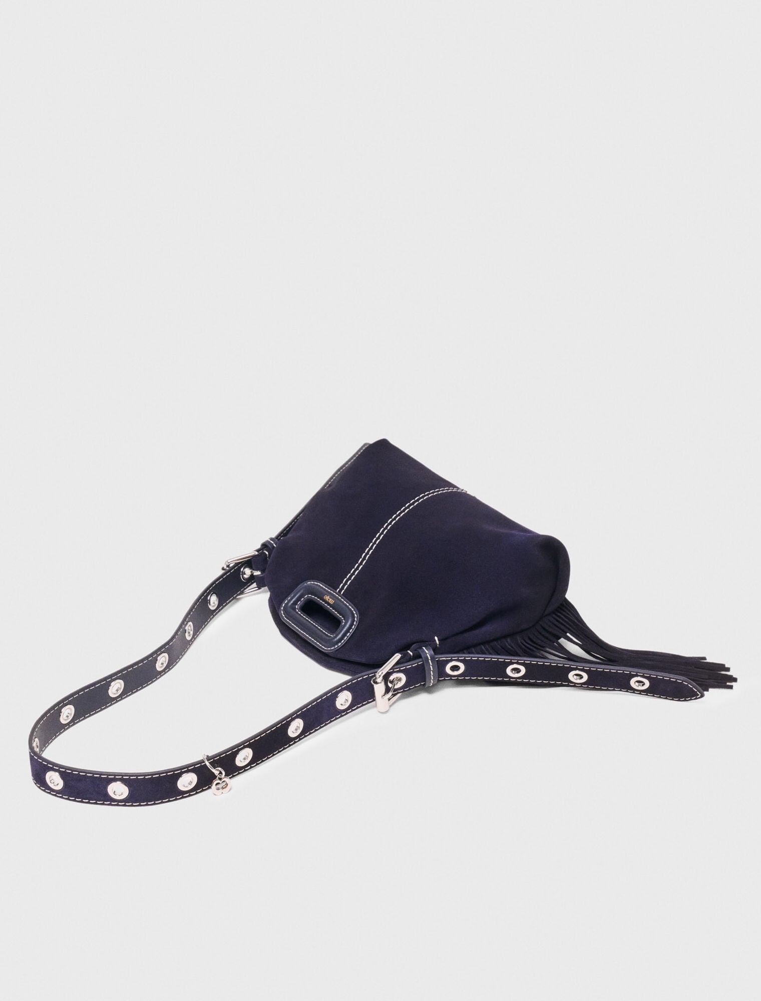 Sac Miss M mini en suède surpiquée
