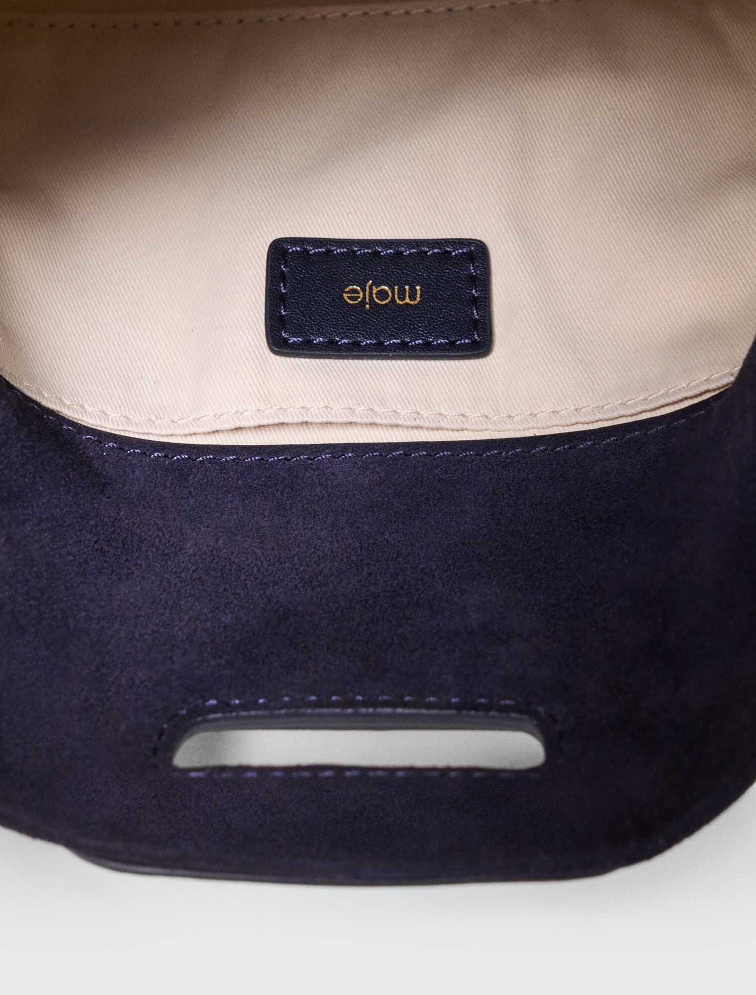 Sac Miss M mini en suède surpiquée