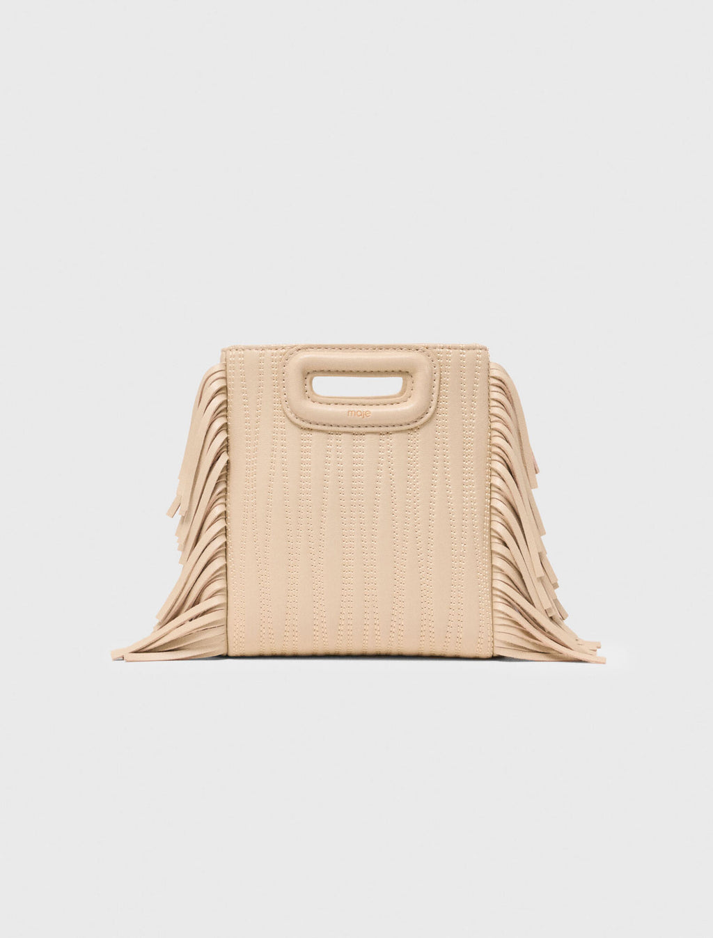 Sac M mini en cuir surpiqué