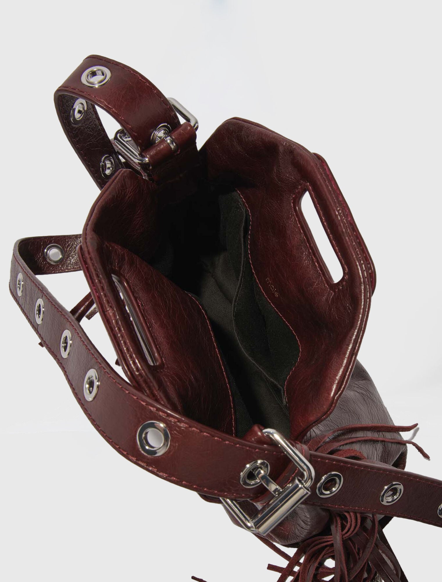 Sac Miss M mini en cuir craquelé