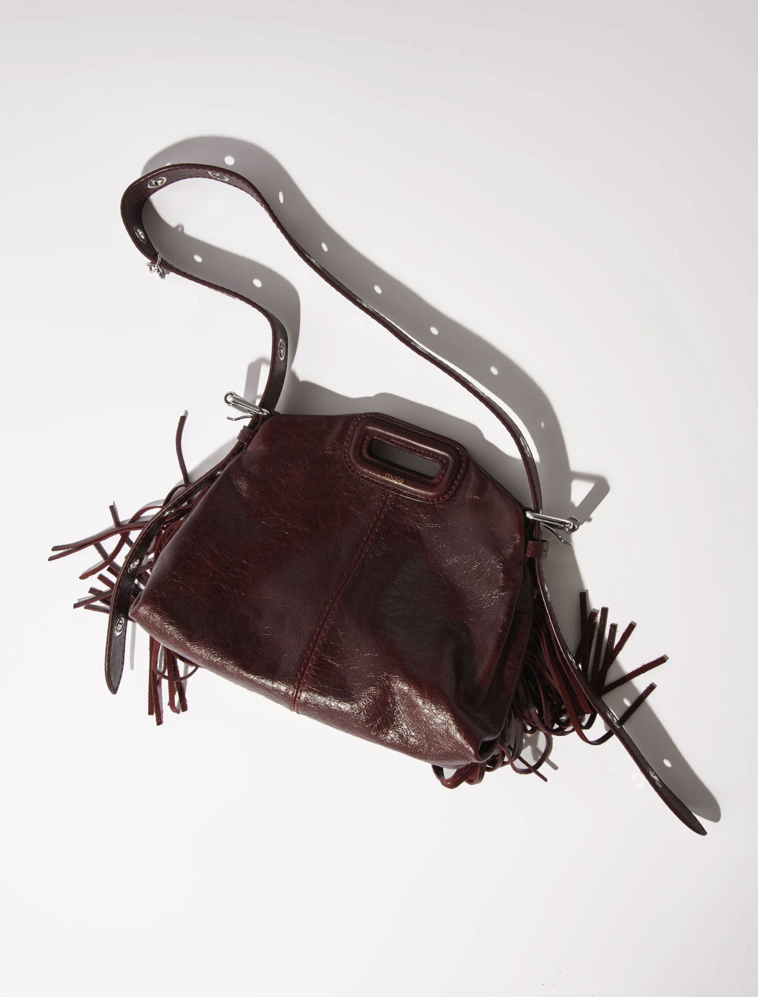 Sac Miss M mini en cuir craquelé