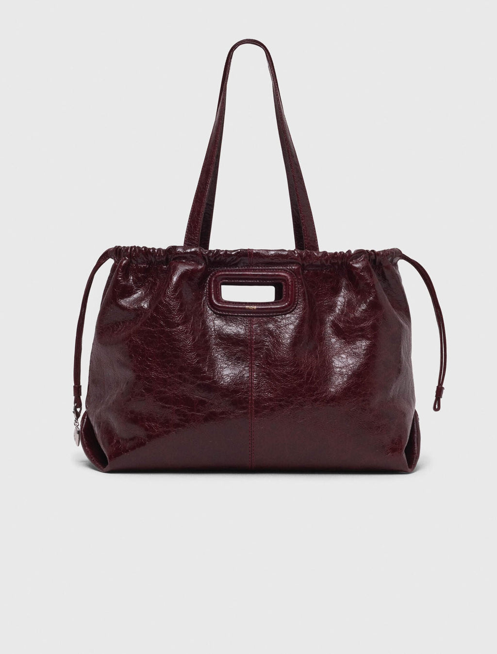 Sac M Tote en cuir craquelé