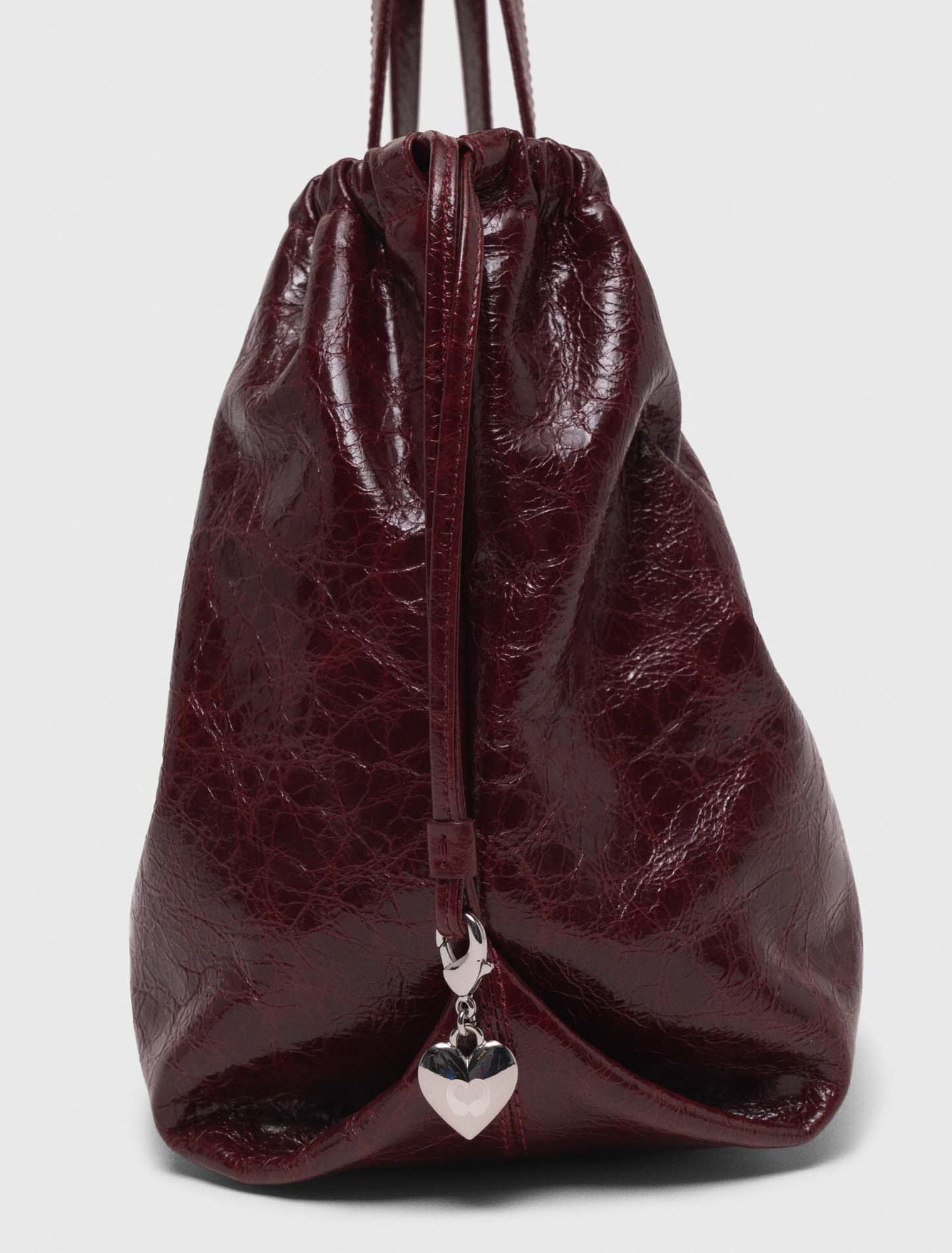 Sac M Tote en cuir craquelé