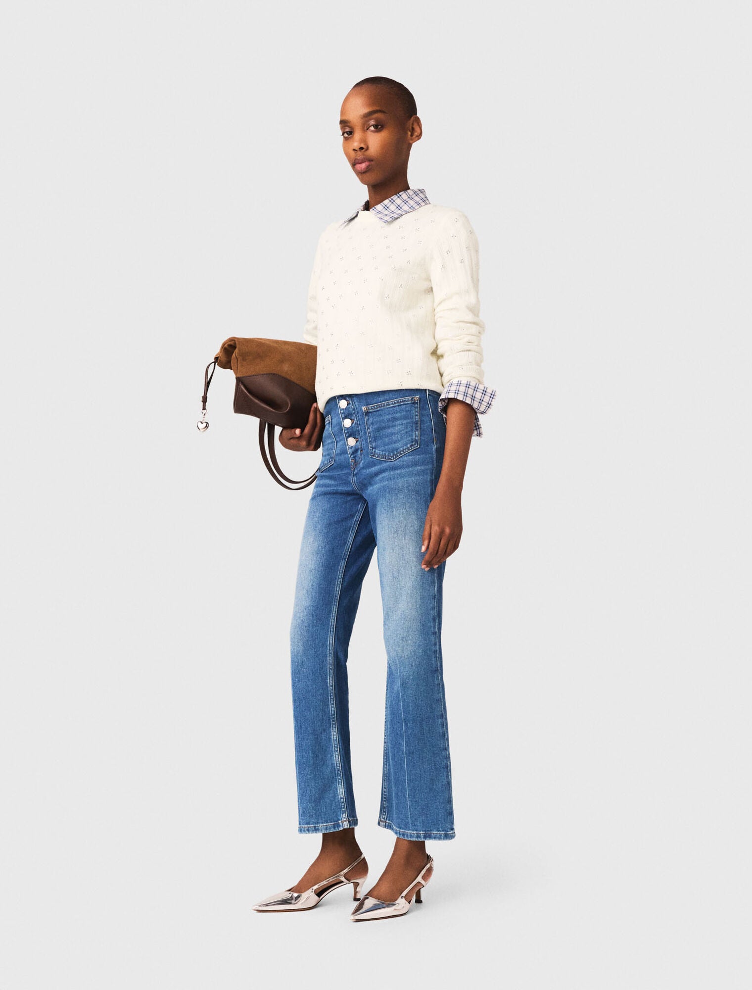 Jean denim à poches