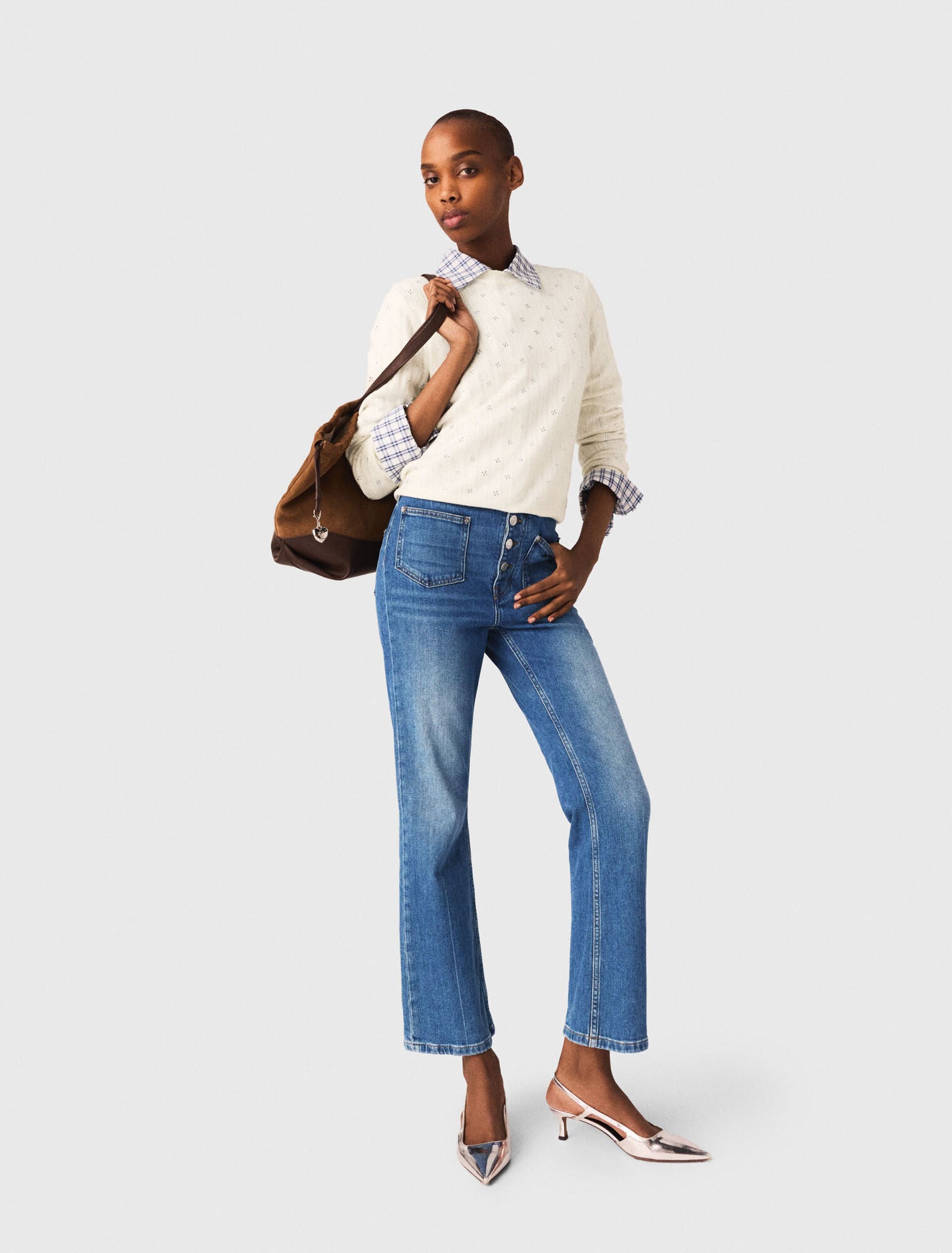 Jean denim à poches