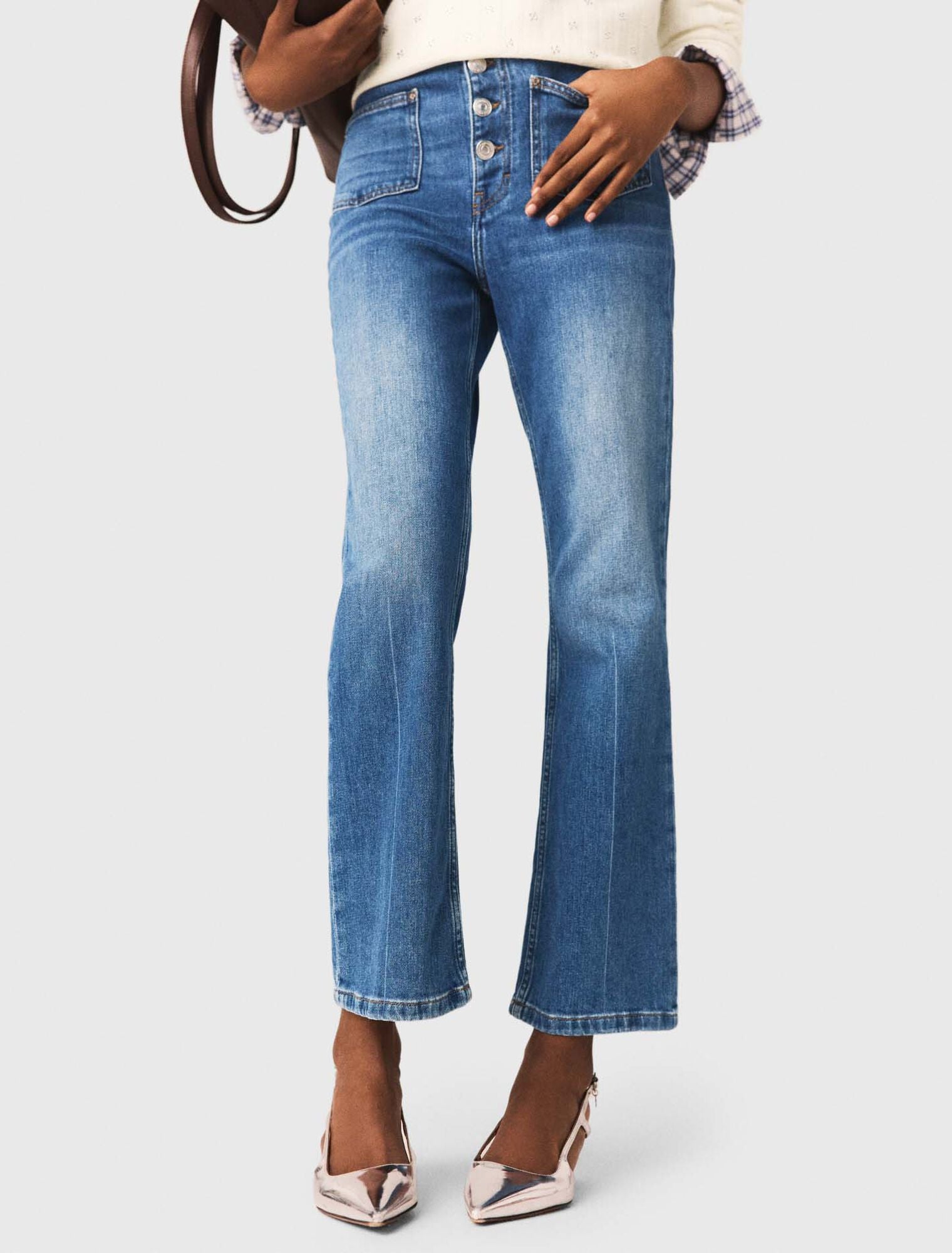 Jean denim à poches