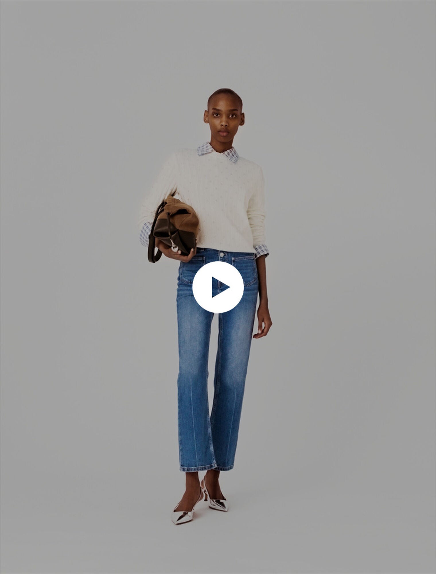 Jean denim à poches