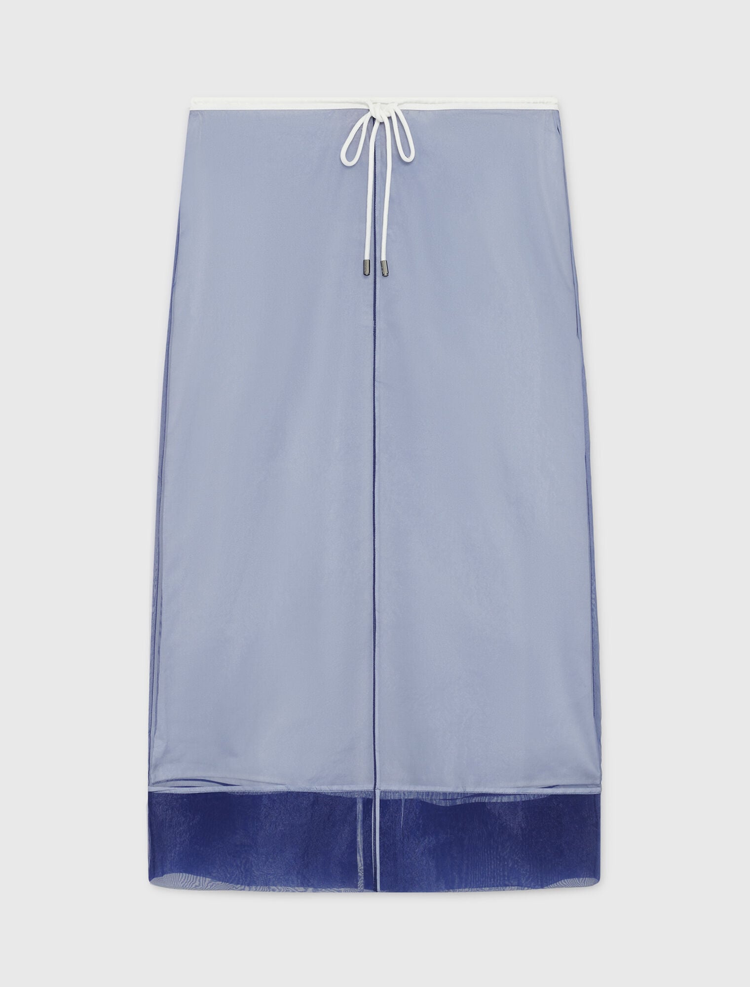 Jupe en coton et organza amovible