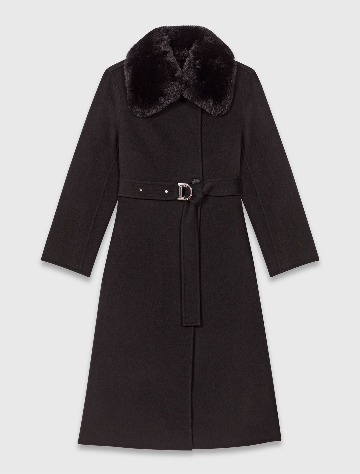 Manteau double face à col amovible