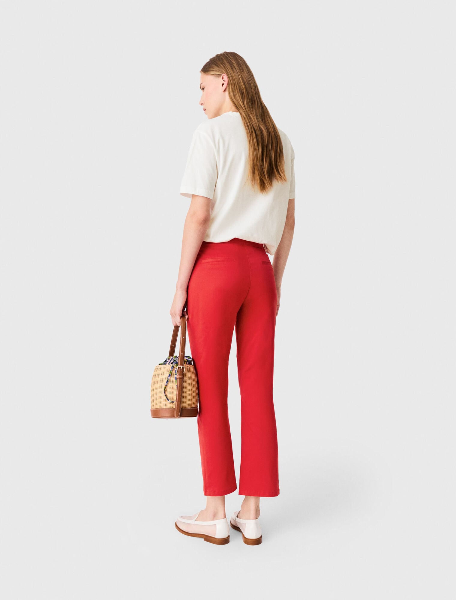 Pantalon corsaire en coton
