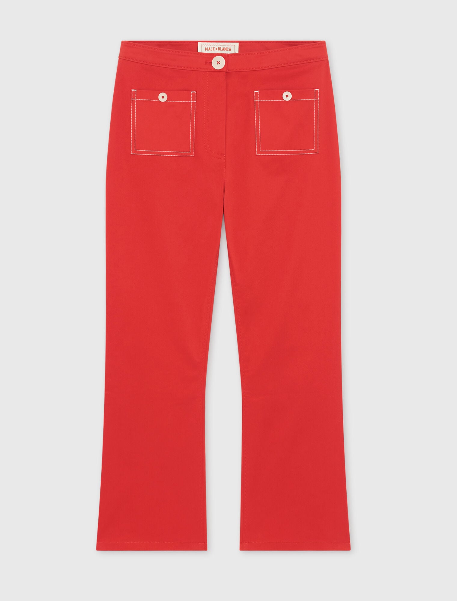 Pantalon corsaire en coton