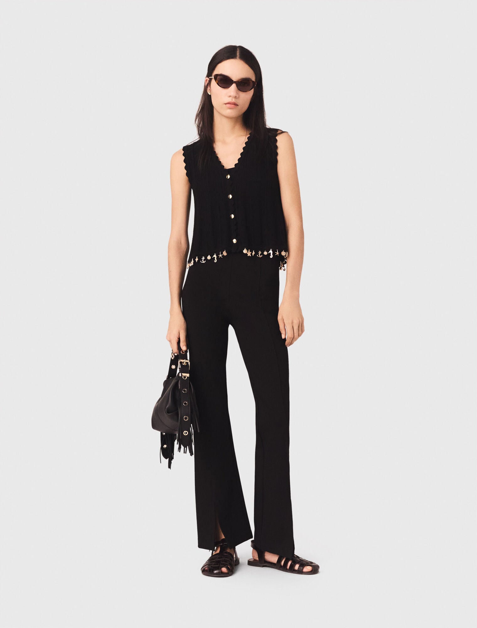 Pantalon fendu