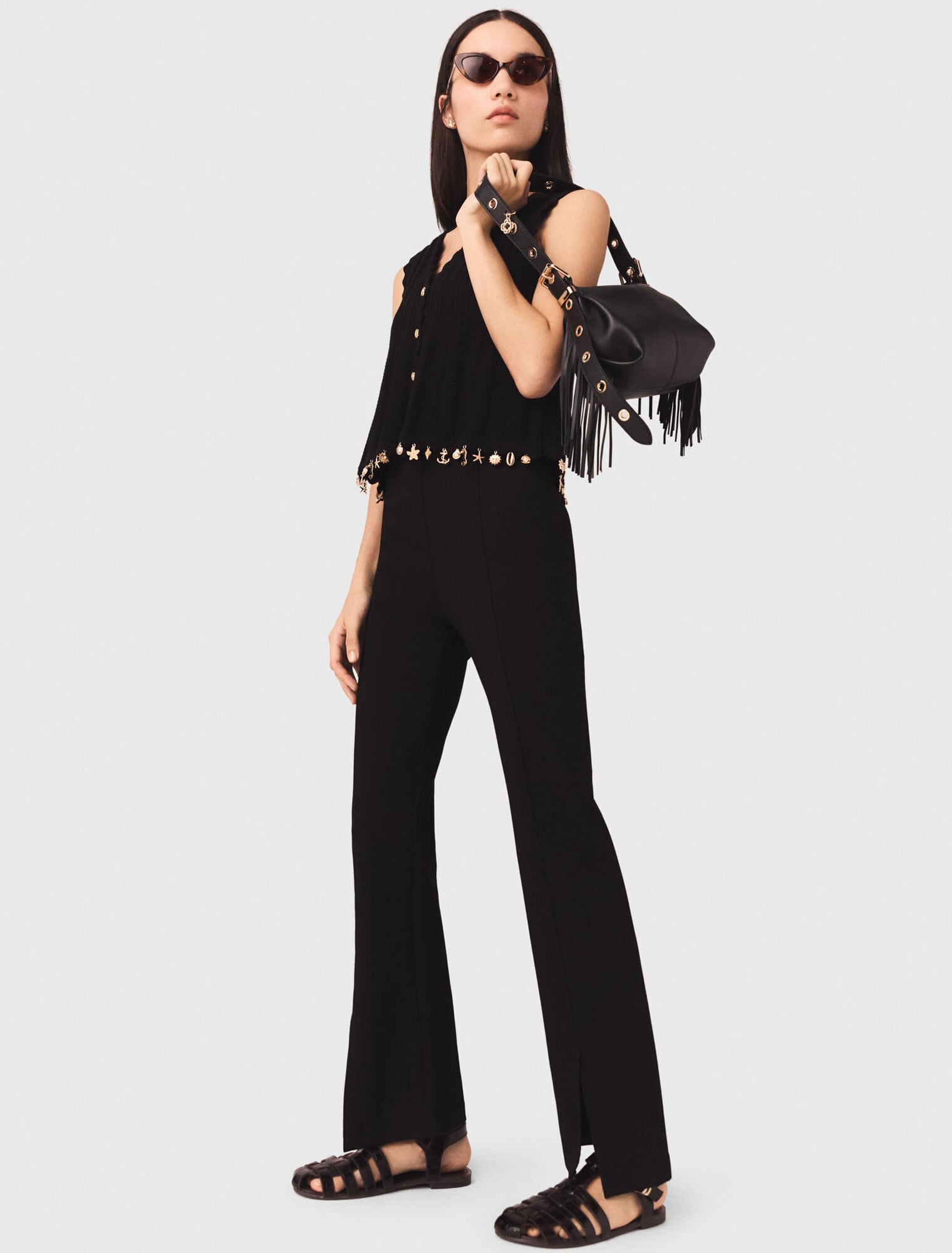 Pantalon fendu