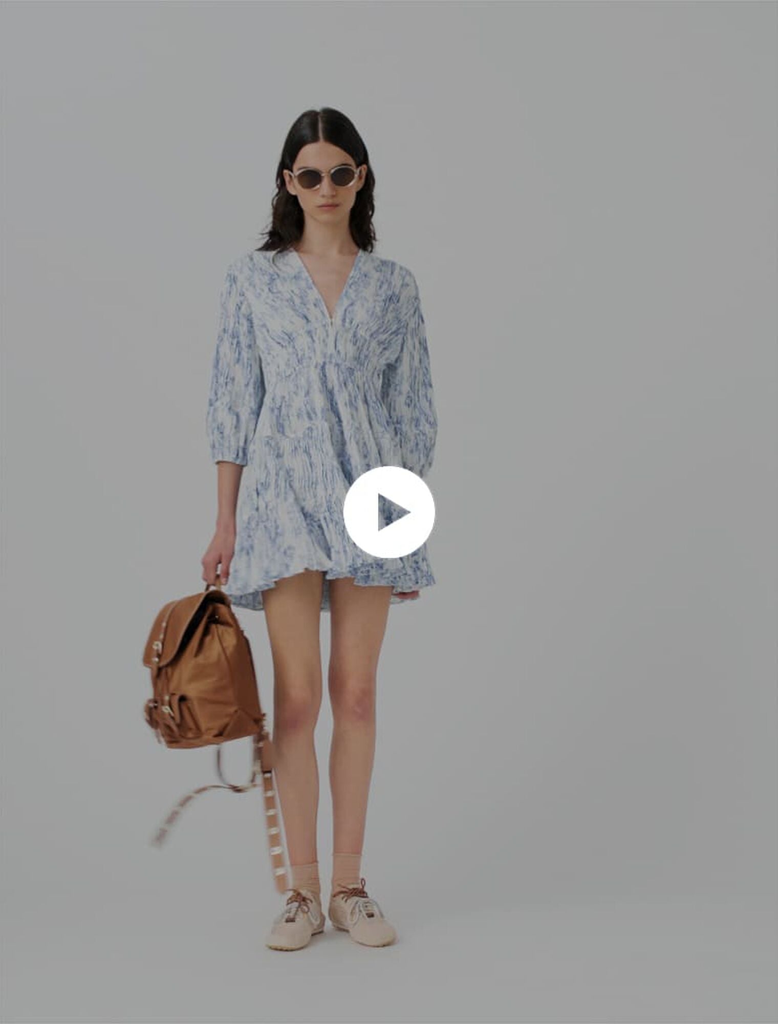 Robe plissée imprimée