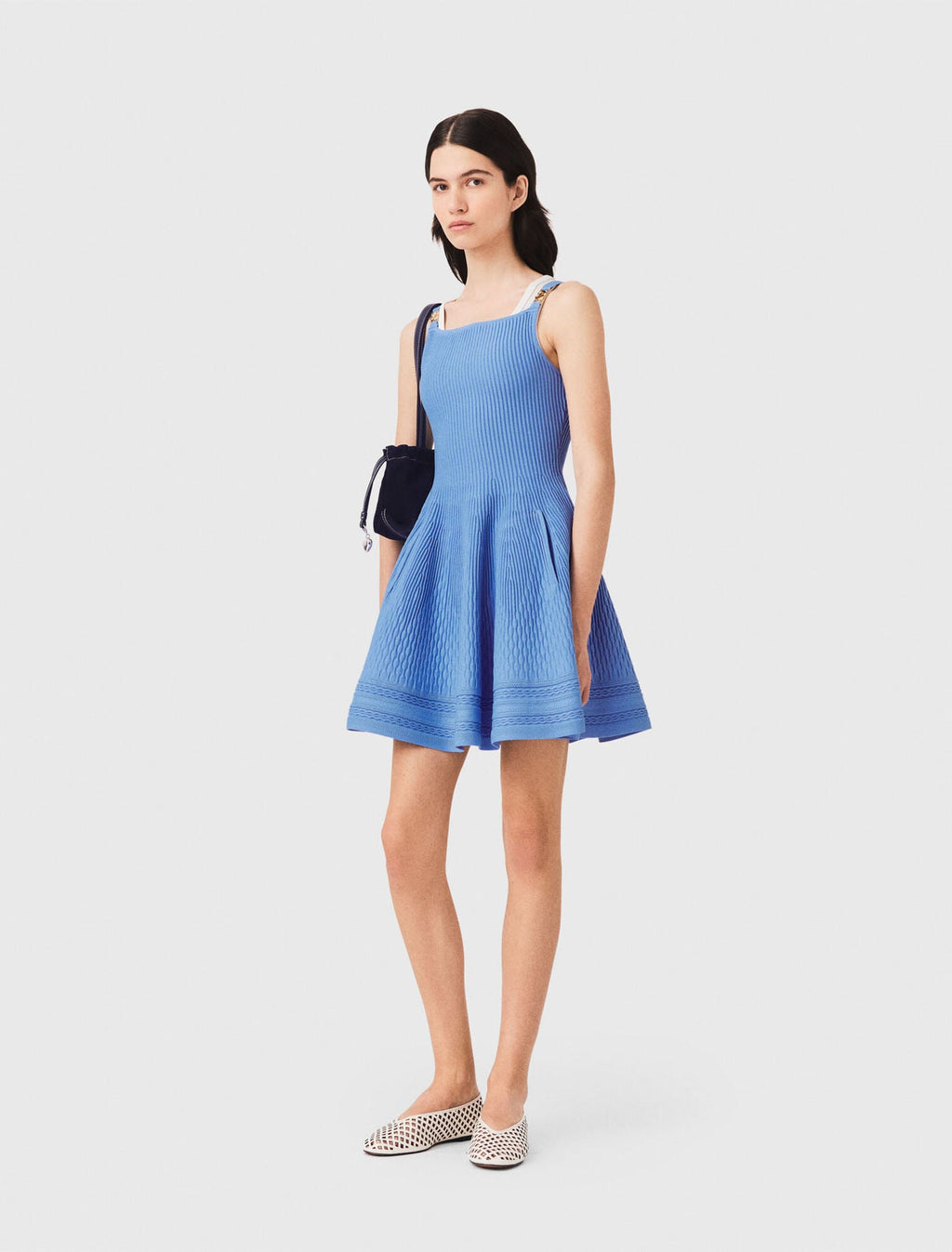 Robe courte en maille