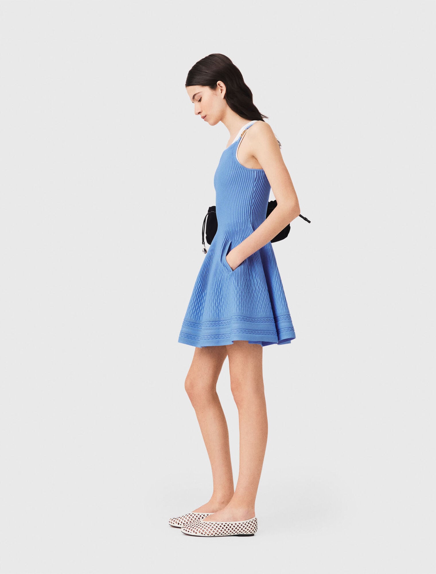 Robe courte en maille