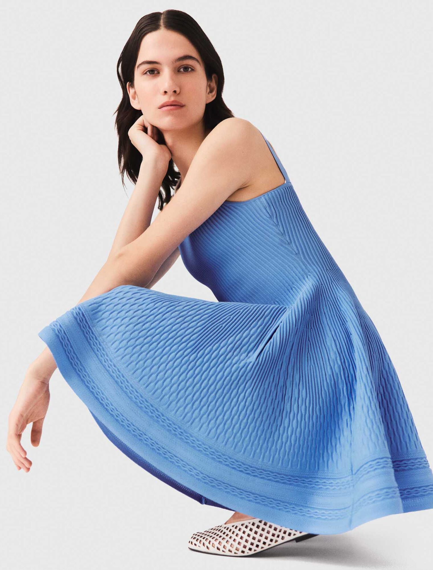 Robe courte en maille