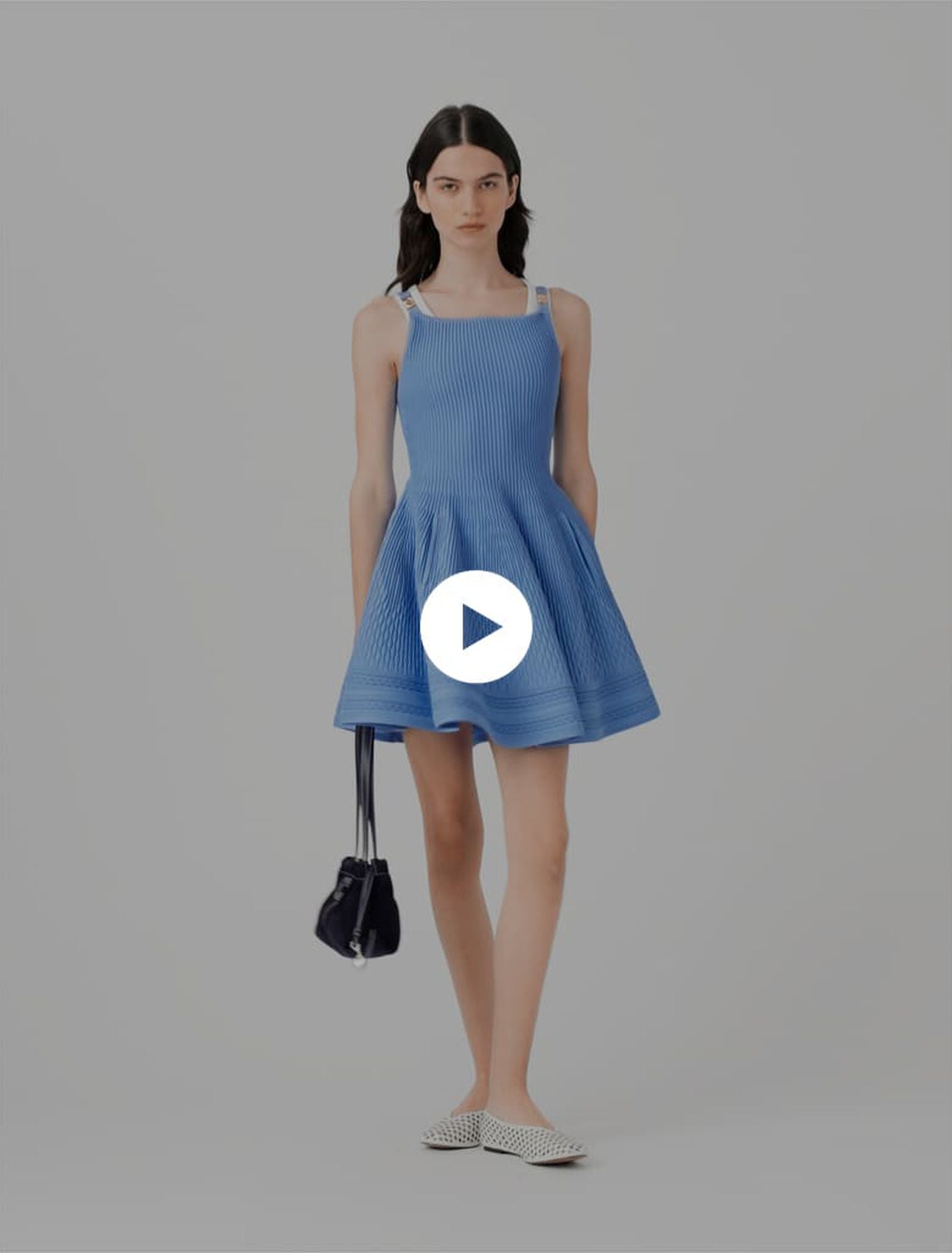Robe courte en maille