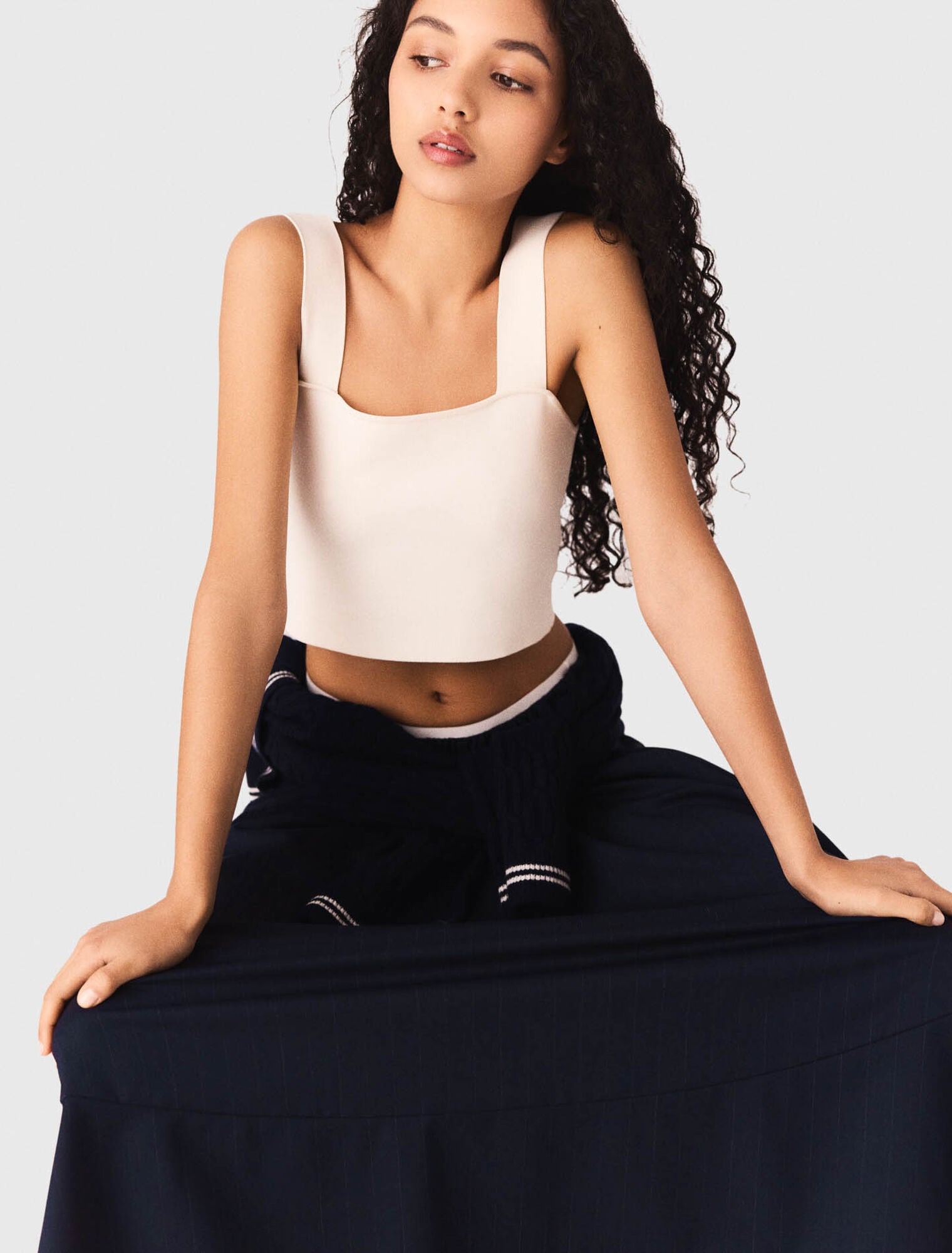 Crop top en maille