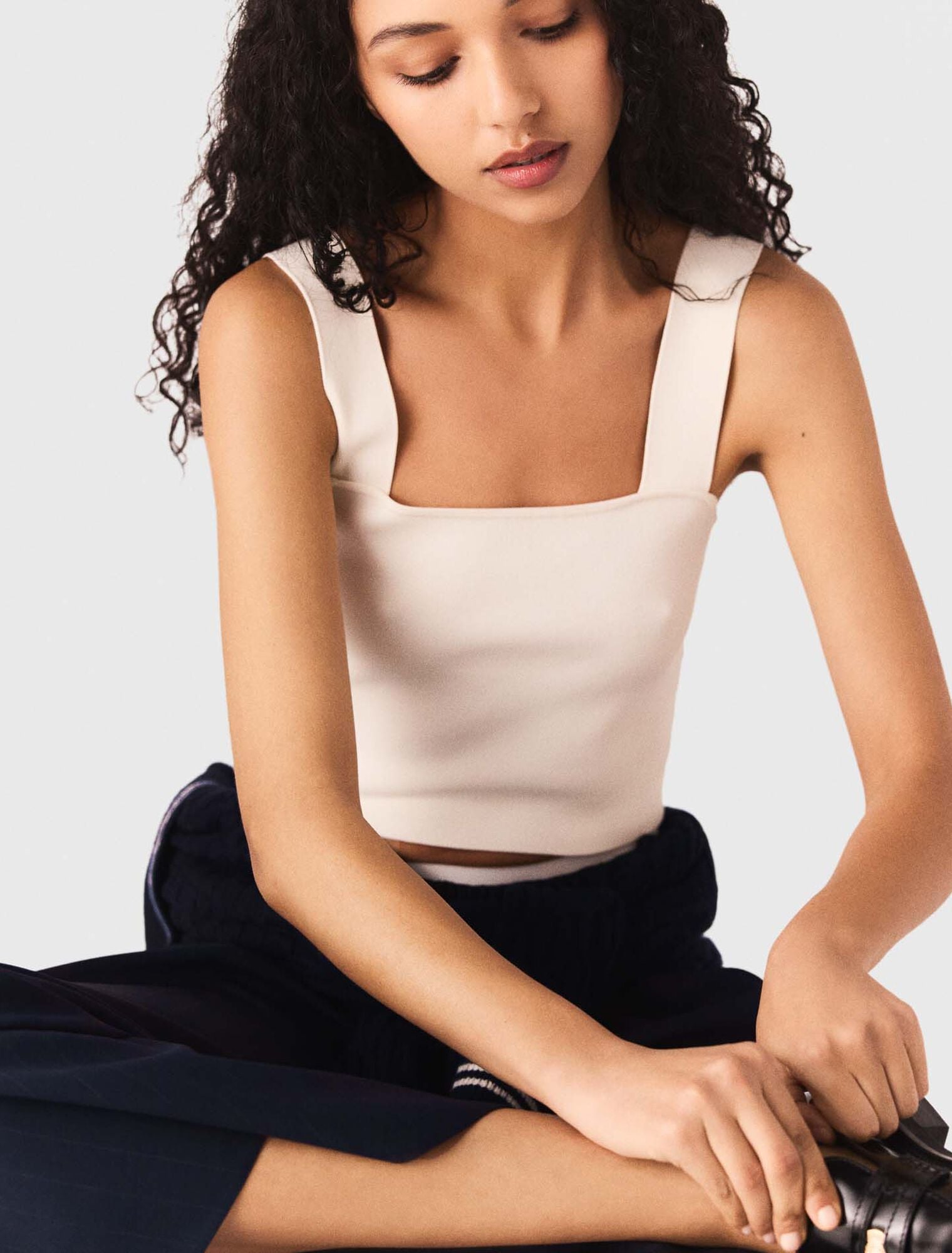 Crop top en maille